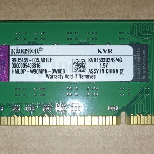 Kingston ValueRAM KVR1333D3N9/4 4GB DDR3 1333MHz used memory module