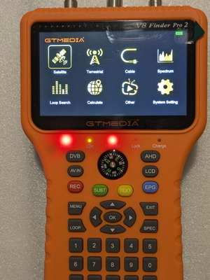 GTMEDIA V8 Finder Pro 2 Combo new DVB-S2X T2 C signal meter