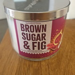 Bath & Body Works Brown Sugar & Fig scented candle limited edition