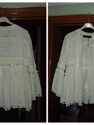 Zara linen cotton summer cardigan s/m like new beige