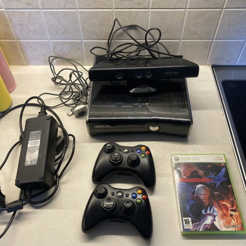 Xbox 360 Slim console 250GB with Kinect and 54 games