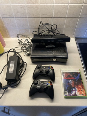 Xbox 360 Slim console 250GB with Kinect and 54 games