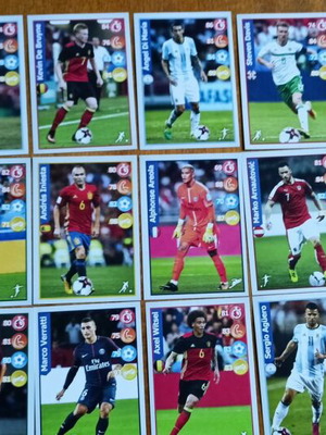 Panini Football Superstar Kelloggs Russia World Cup 2018 stickers new, pack of 15