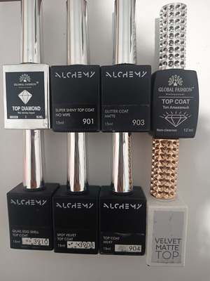 Ημιμόνιμα top coat καινούργια, πακέτο 8