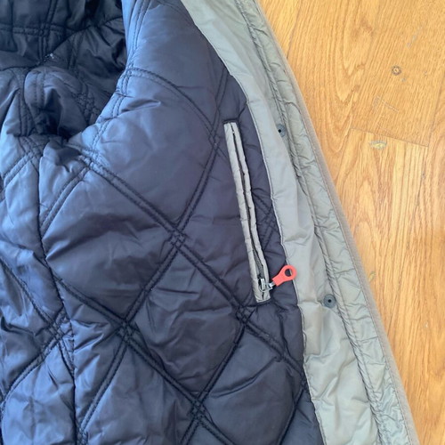 Replay jacket khaki open with hood like new