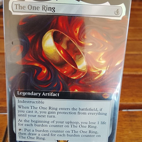 The One Ring MTG collectible card, new, foil edition