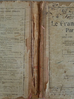 Le Francais Par Les Textes used French language learning book Cours Moyen