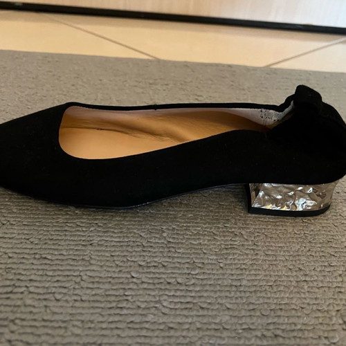 Unisa ballerina shoe new, black suede, size 37