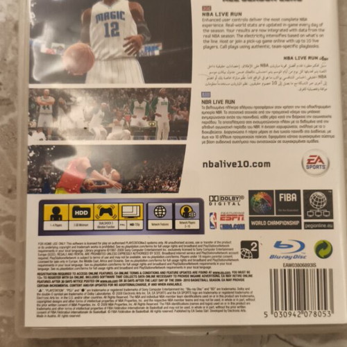 NBA Live 10 PS3 game
