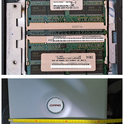 HP Compaq Presario 2500 vintage laptop Pentium 4 2.66GHz