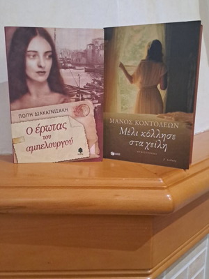 Set of novels O erotas tou ampelourgou and Meli kollise sta cheili like new