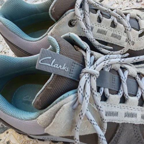 Clarks waterproof shoes like new, gray, size 42
