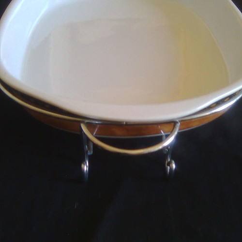 Serving platter with base 40x30 used