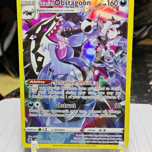 Pokemon card Galarian Obstagoon TG10/TG30 new