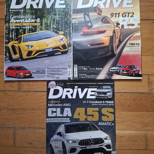 Drive magazines issues 283, 254, 253 like new, pack of 3