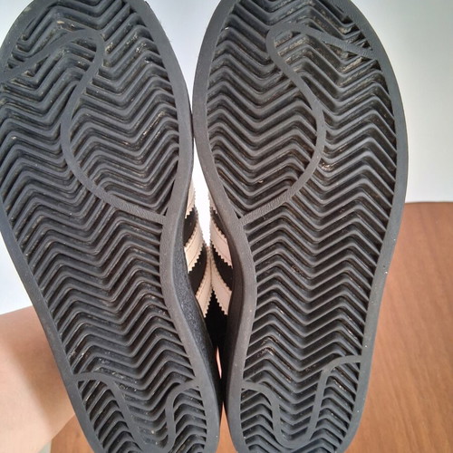 Adidas Superstar sneakers size 33.5 used, black and white