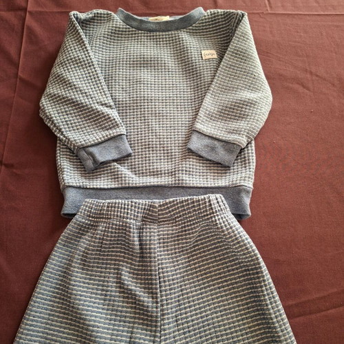 Baby set with jeans shorts, t-shirt, hat and pajamas new