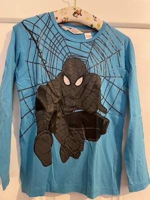 Marvel Spider-Man μπλούζα με μακριά μανίκια σαν καινούργια, για 6-8 ετών γκρι τιρκουάζ