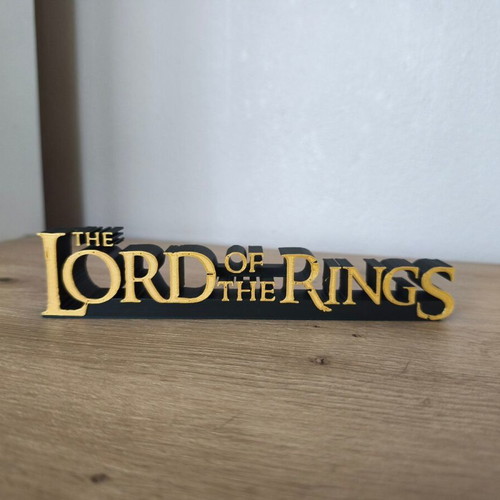 Lord of the Rings 3D decorative logo new