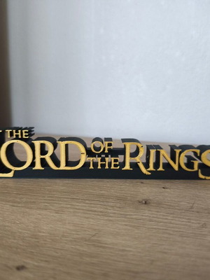 Lord of the Rings 3D decorative logo new