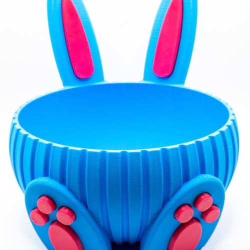 3D Printed Bunny Bowl New, Decorative and Functional