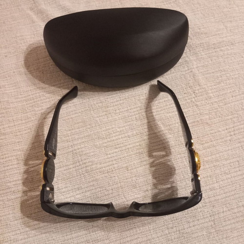 Versace sunglasses like new, vintage with gold decor