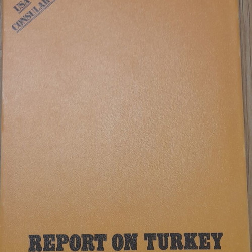 Report on Turkey book like new, English historical political edition