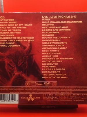 Accept Blind Rage Limited Edition Digipak CD and DVD