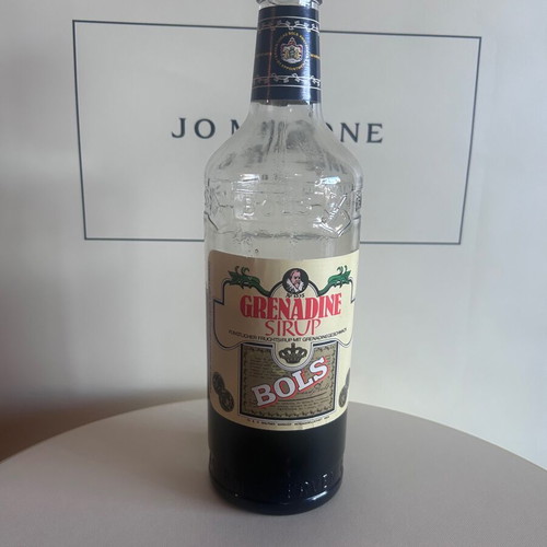 Bols Grenadine Sirup used vintage decorative bottle