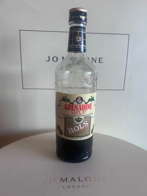 Bols Grenadine Sirup used vintage decorative bottle