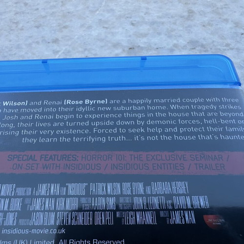 Insidious 1 & 2 Blu-ray set with English subtitles