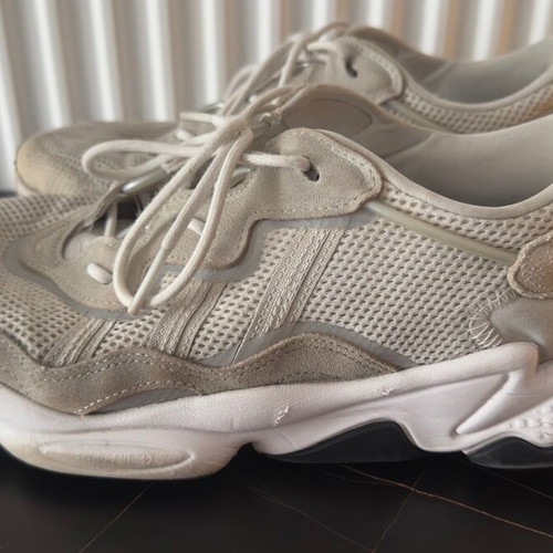 Adidas Osweego men's shoes size 46 used, white and beige