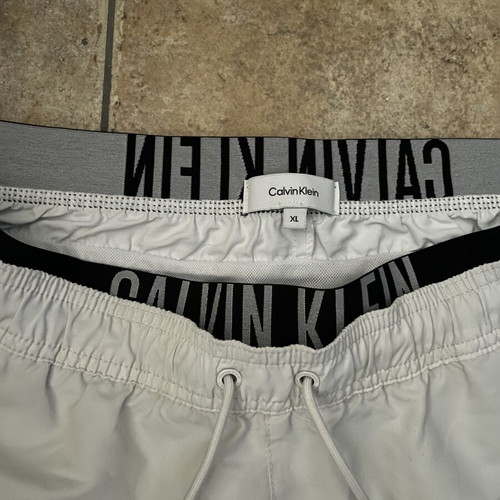 Calvin Klein shorts used, size XL, black and white