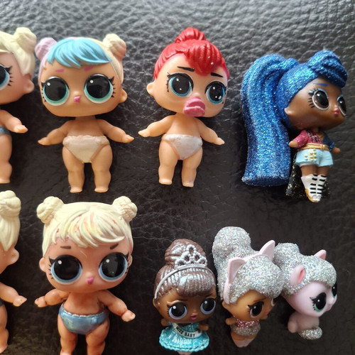 LOL Dolls collection used, mini and larger heads