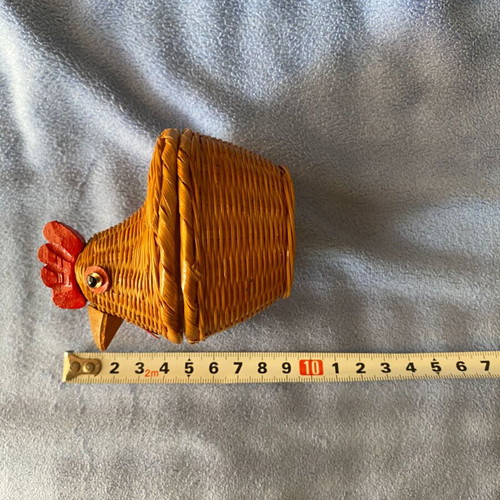 Animal ornaments set of 4, natural bamboo, handcrafted