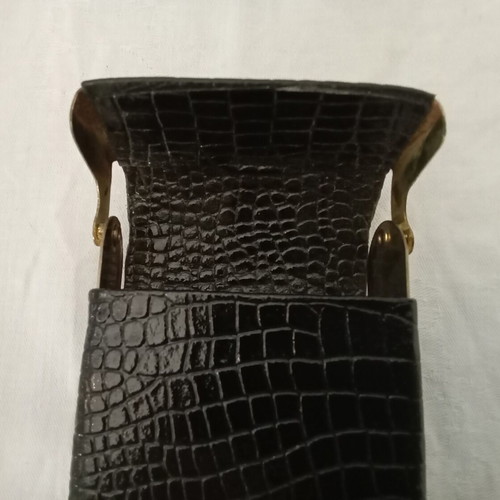 Dermatine tobacco case from 1970s used