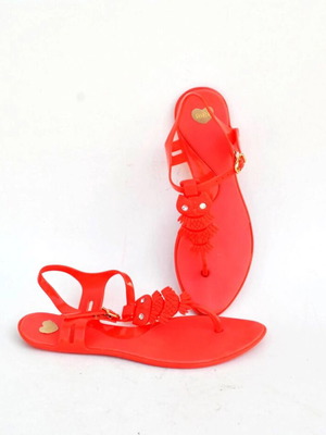Melissa coral sandals with owl decoration vegan PVC size 39 used