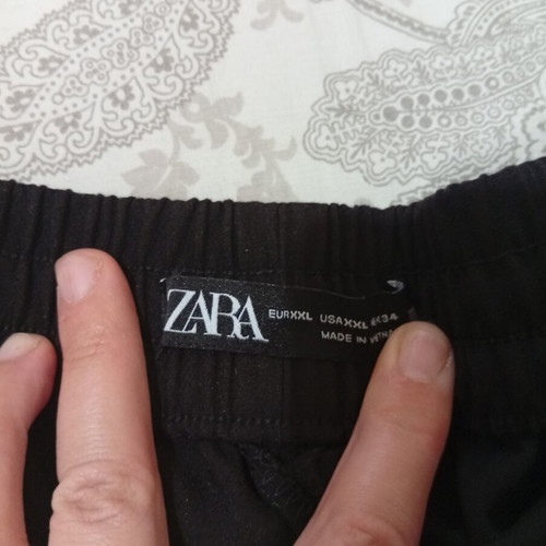 Zara pants black with gold decorative buttons size XXL like new