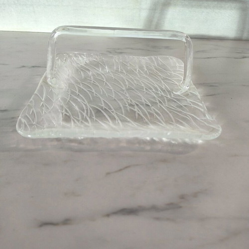 Glass serving tray like new