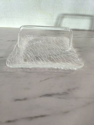 Glass serving tray like new