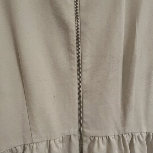 White dress used, size 40/L, moderate condition