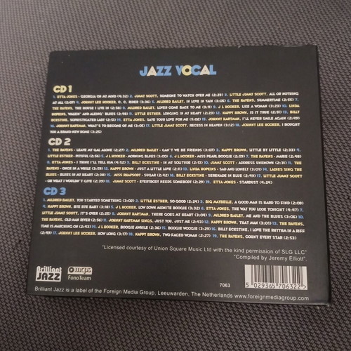 Jazz Vocal 3 CD compilation from Savoy archives like new