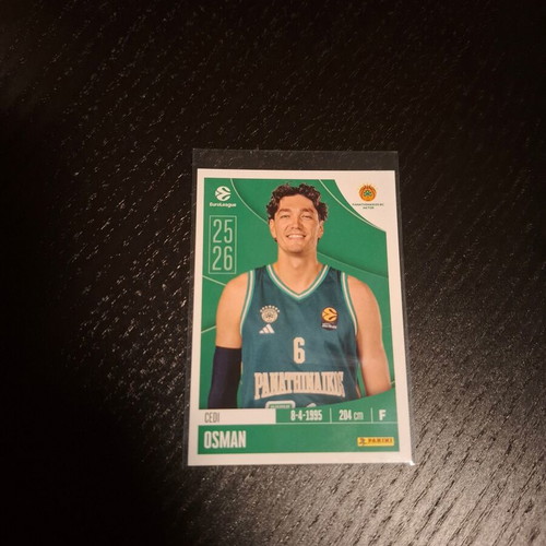 Cedi Osman Euroleague Panini αυτοκόλλητο καινούργιο