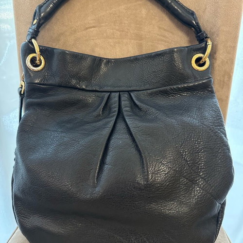 Marc Jacobs Q Hillier Black Leather Shoulder Bag used