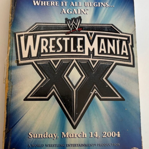 WWE WrestleMania 20 2004 3-Disc Collectors Edition DVD used, good condition