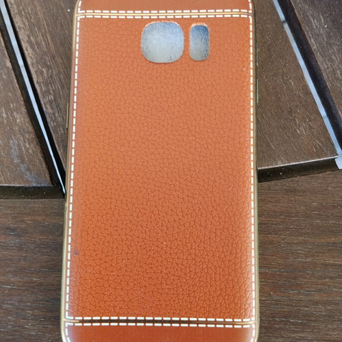 OKKES Neptune Seam Leather Back Cover for Samsung Galaxy S7 new