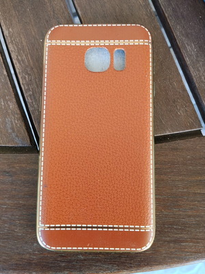 OKKES Neptune Seam Leather Back Cover for Samsung Galaxy S7 new