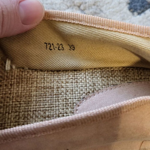 Espadrilles pink gold size 39 like new