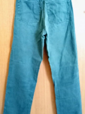 Mad jeans used, size S, blue-green color