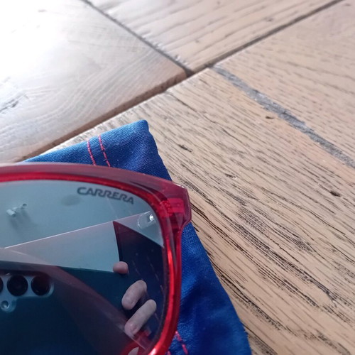 Carrera kids sunglasses used, red with mirror lenses